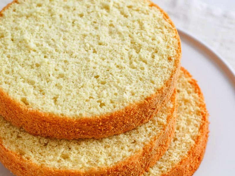 Простой бисквитный торт — рецепт с фото и видео