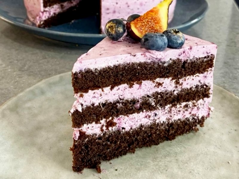 Шоколадно-ягодный торт рецепт