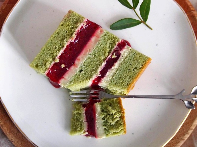 Торт Фисташка - малина рецепт