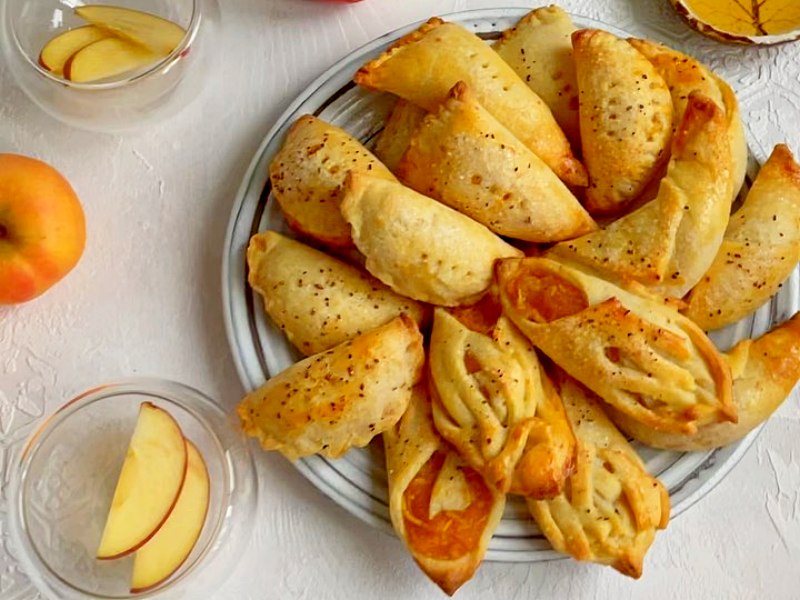 Творожное печенье с яблоками рецепт