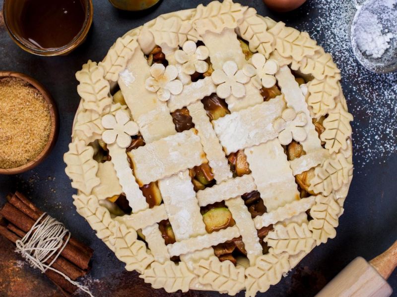 Яблочный пирог с карамелью рецепт