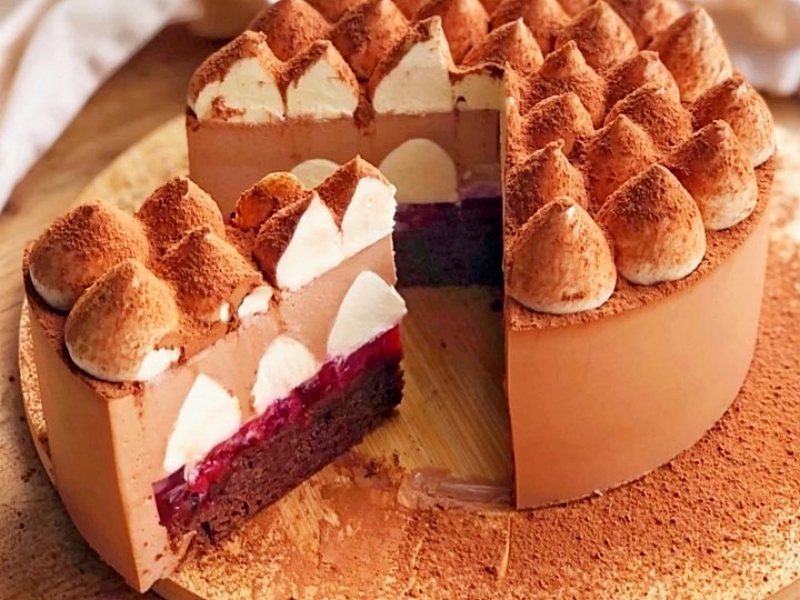 Муссовый торт Вишня Шоколад