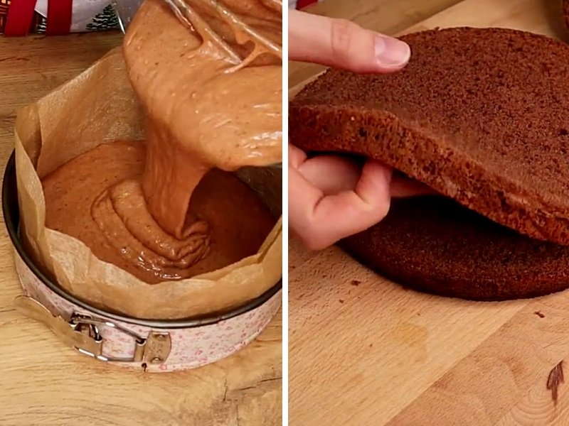 шоколадный бисквит основа для торта рецепт