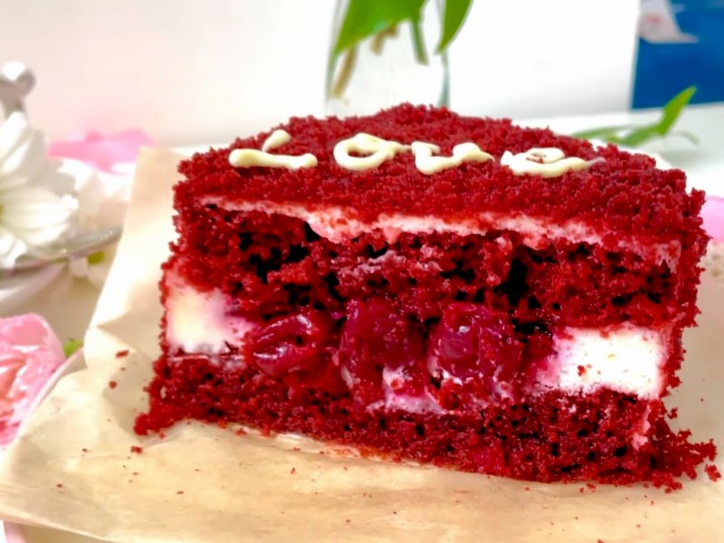 Бенто-торт Красный бархат рецепт в домашних условиях
